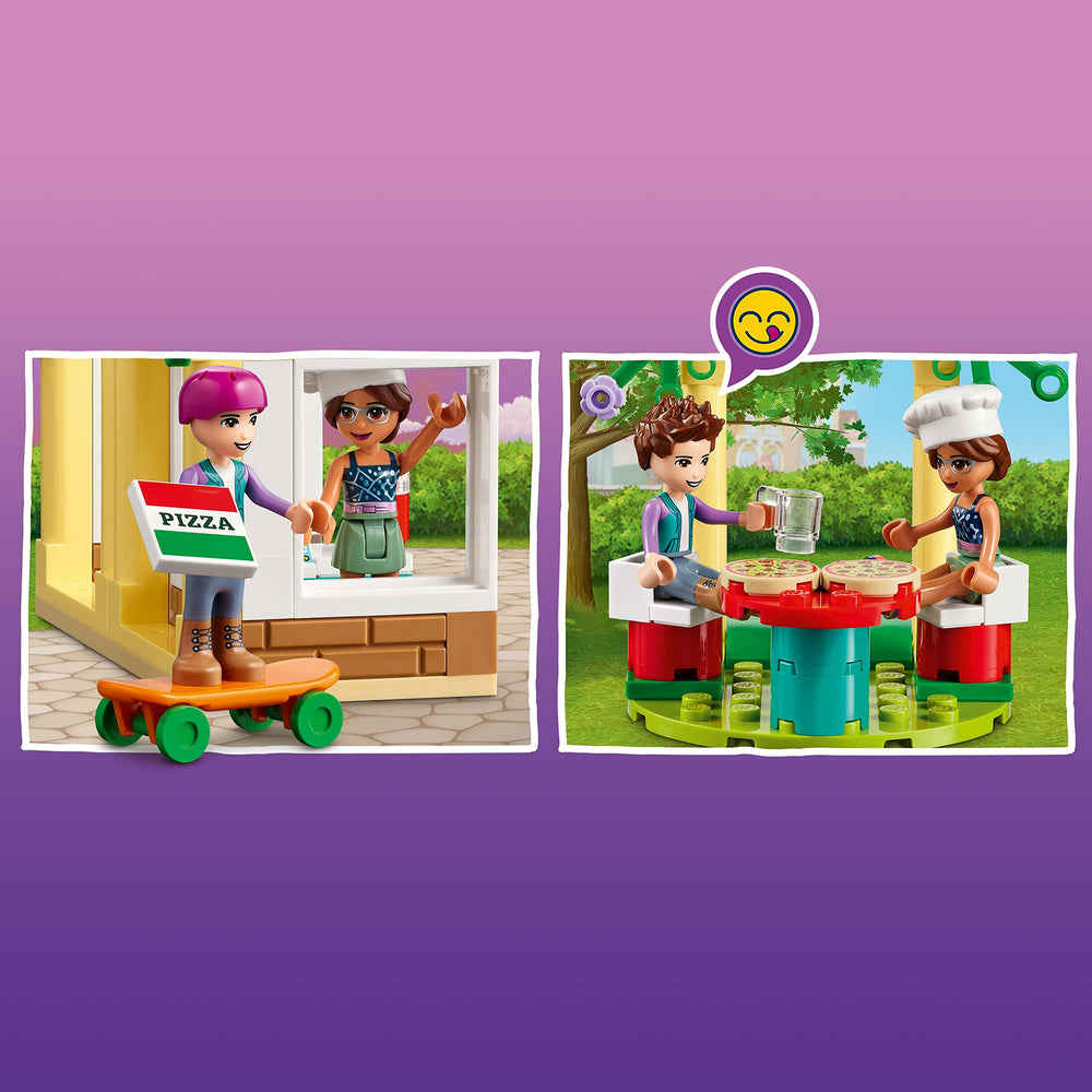 LEGO Olivia mini-doll chef hat enhances role-play storytelling.