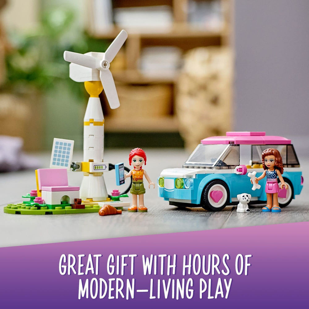 LEGO Friends car wheels spin for active pretend driving scenarios