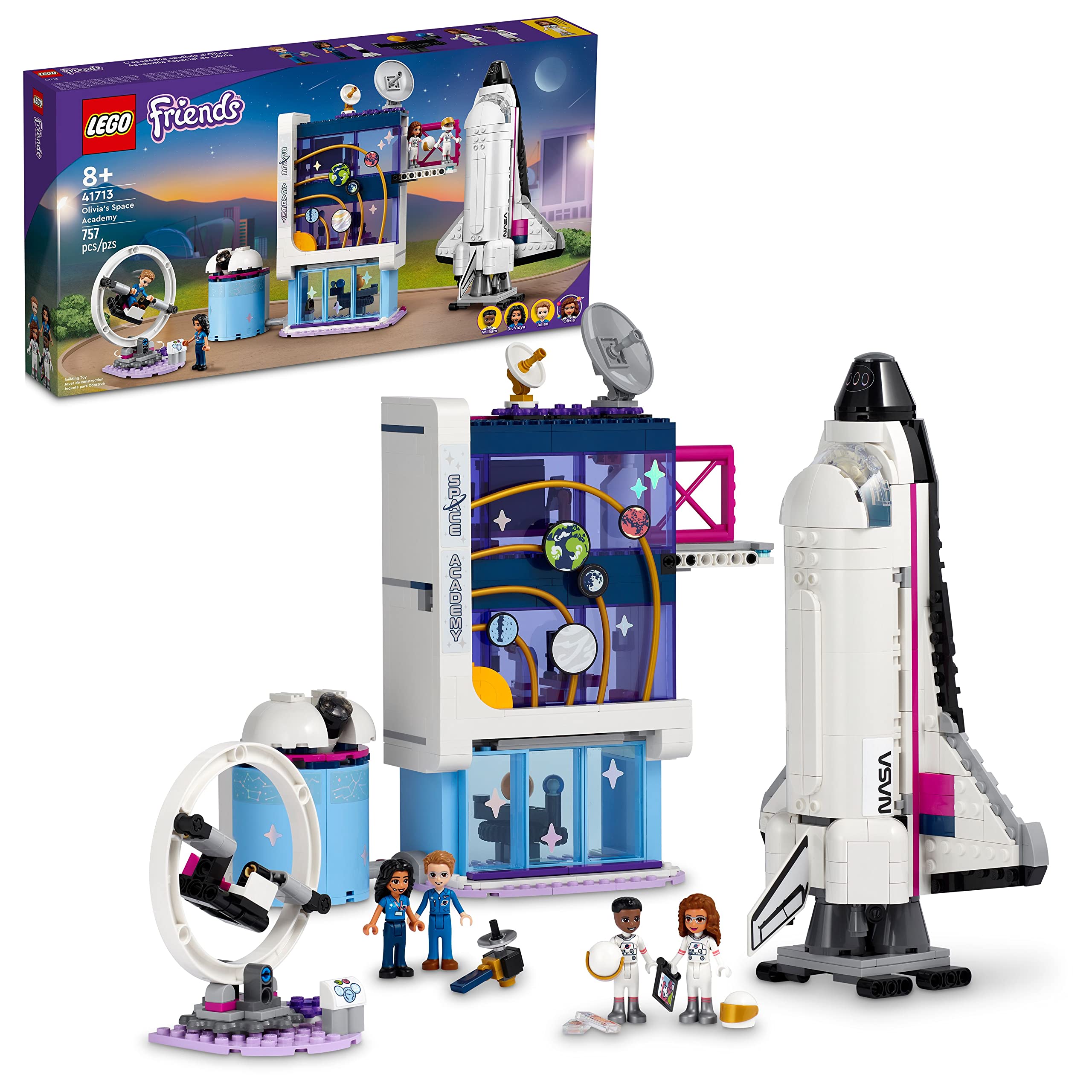 LEGO Friends Olivia’s Space Academy shuttle rocket sparks imaginative space adventures.