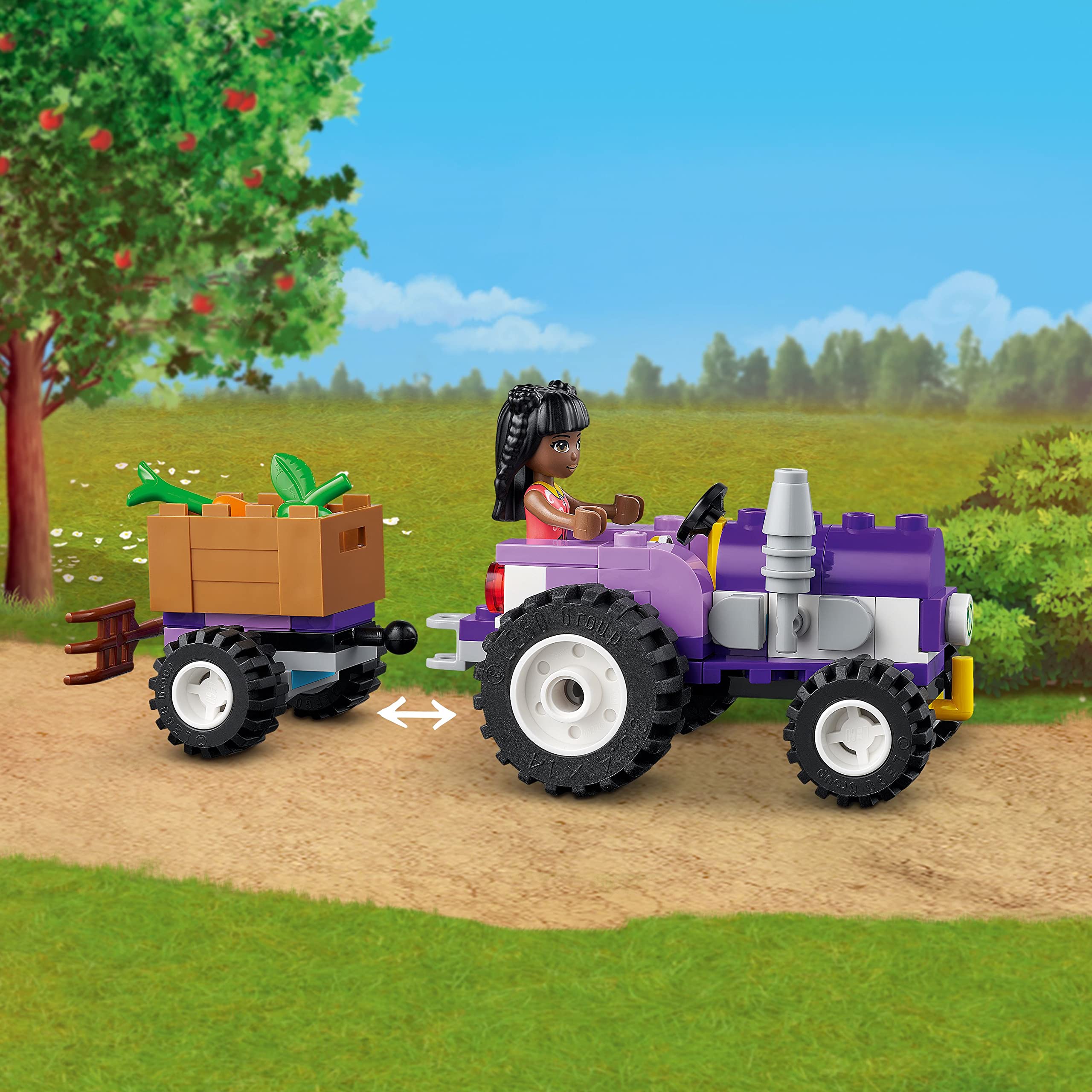 LEGO Friends Organic Farm House 41721 exterior staircase to an upstairs bedroom