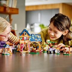 LEGO Friends Organic Farm House 41721 — stable interior view for animal care role-play