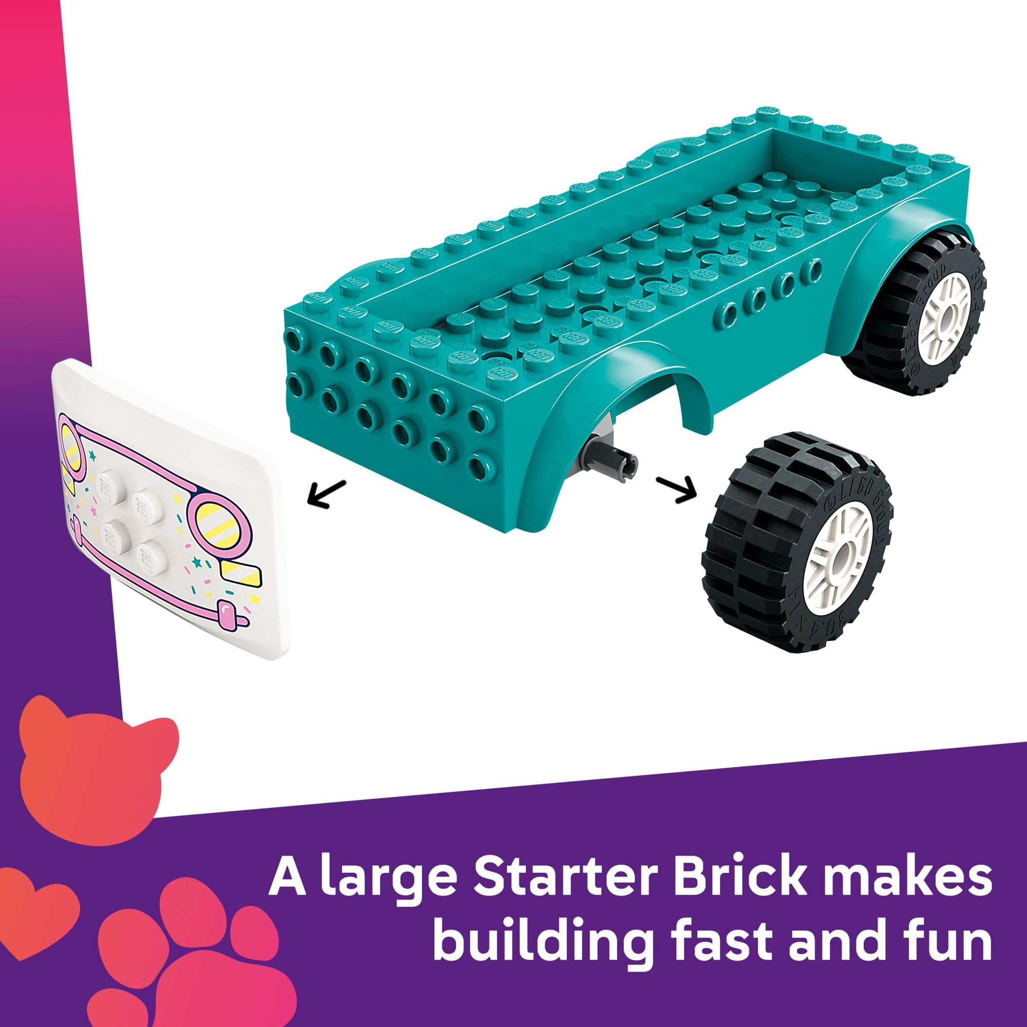 LEGO Friends Paisley minidoll and cones enable creative customer-story scenarios