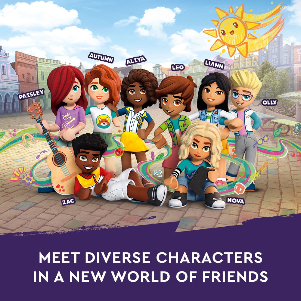 LEGO Friends Paisley’s House includes mini-dolls Paisley Ella Jonathan for role-play