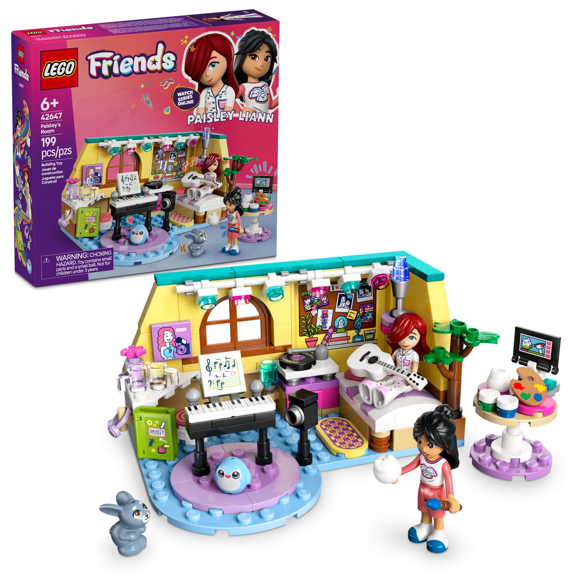LEGO Friends Paisley’s Room two minidolls ready for imaginative storytelling