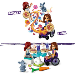 LEGO Friends Pancake Shop kitchen features a rotating blender for hands-on realism.
