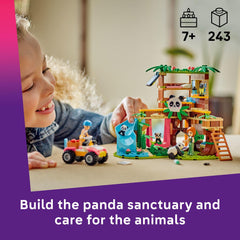 LEGO Friends Panda Sanctuary ATV delivers bamboo treats for pretend rescues