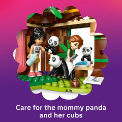 LEGO Friends Panda Sanctuary Autumn and Liann minidolls join panda care adventures