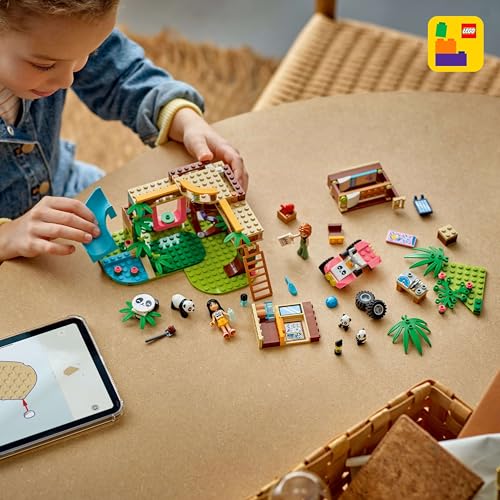 LEGO Friends Panda Sanctuary panda figures bring adorable wildlife play to life