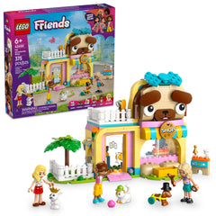 LEGO Friends pet accessories shop front enables imaginative play and storytelling for kids