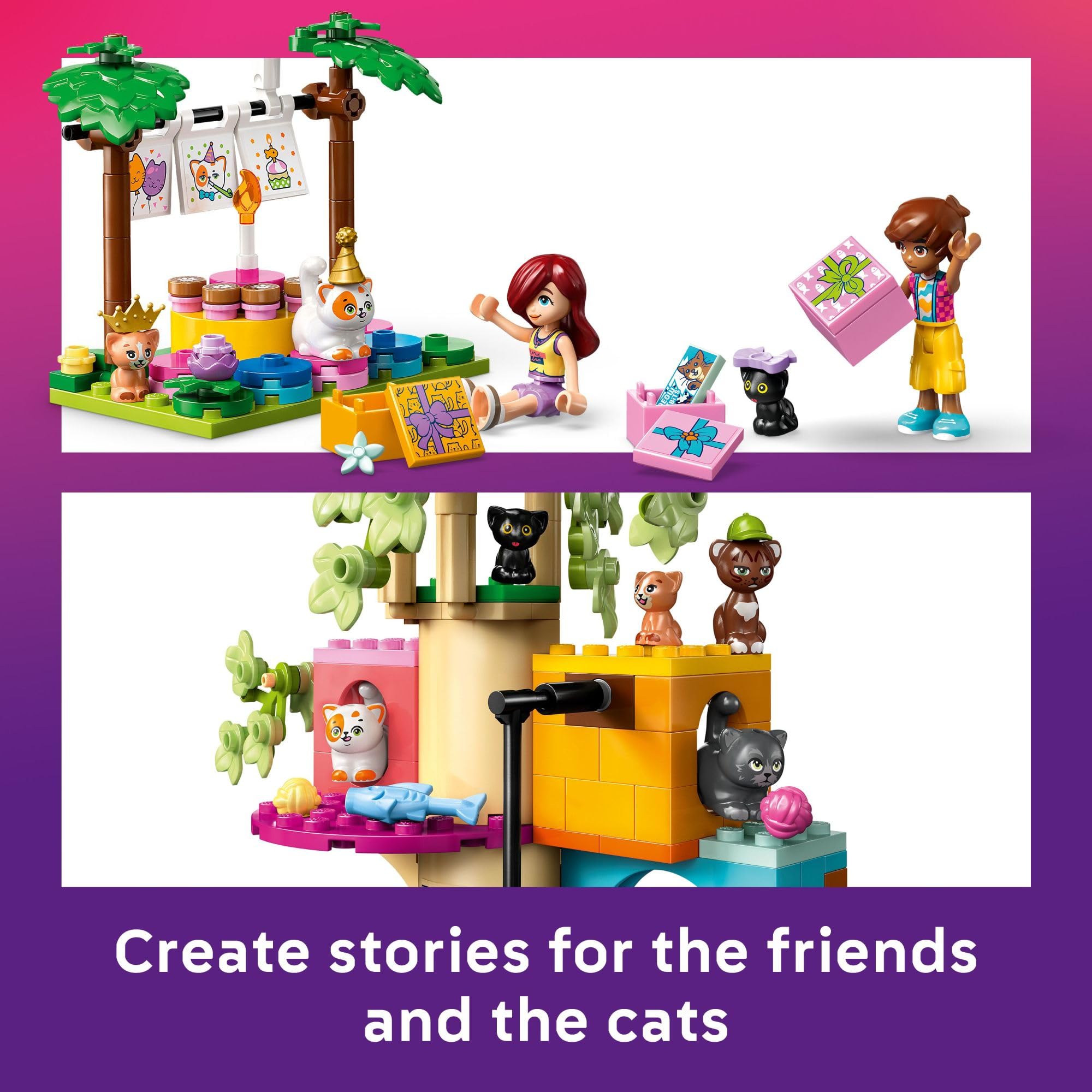 LEGO Friends pinata and treats set fuels party-themed pretend play.