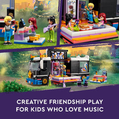 LEGO Friends Pop Star Music Tour Bus dolls figures invite friendship storytelling