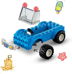 Pug figure included with LEGO Friends Beach Buggy Fun 41725 for cute companionship