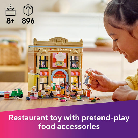 LEGO Friends four minidolls with alternate faces enrich storytelling during kitchen role-play