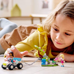 LEGO Friends riverside picnic scene supporting creative play and social sharing.