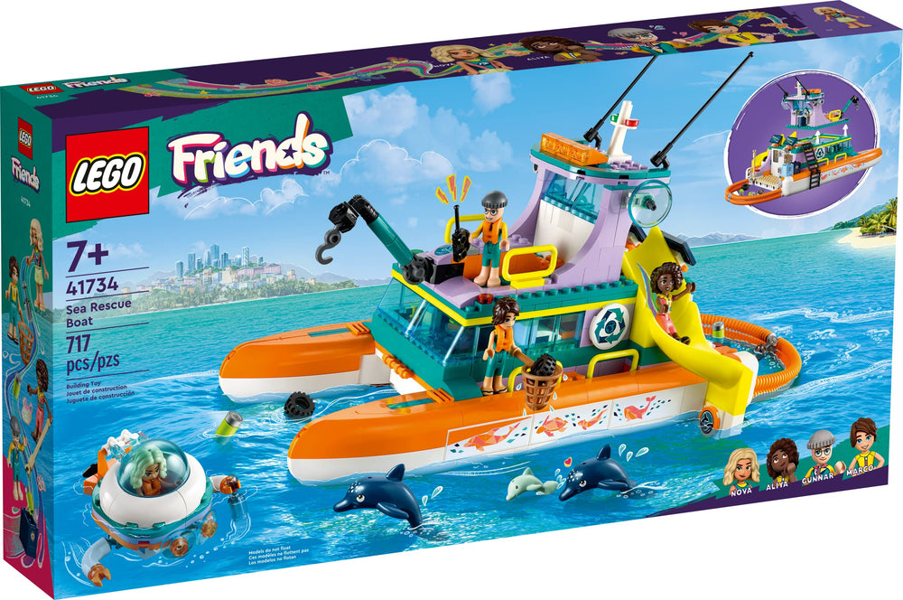 LEGO Friends Sea Rescue Boat 41734 Builder app view aids planning.