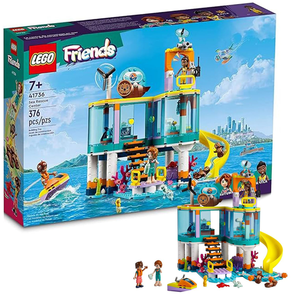 LEGO Friends Sea Rescue Center water scooter for on-water pretend play and rescue adventures