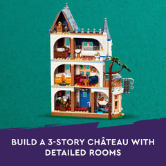 LEGO Friends second-floor bedroom and living room create cozy storytelling scenes.