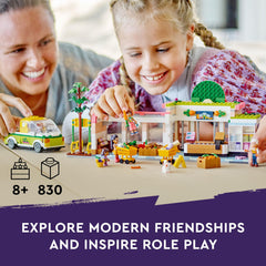 LEGO Friends shopping trolleys with storage area support teamwork during busy trips.