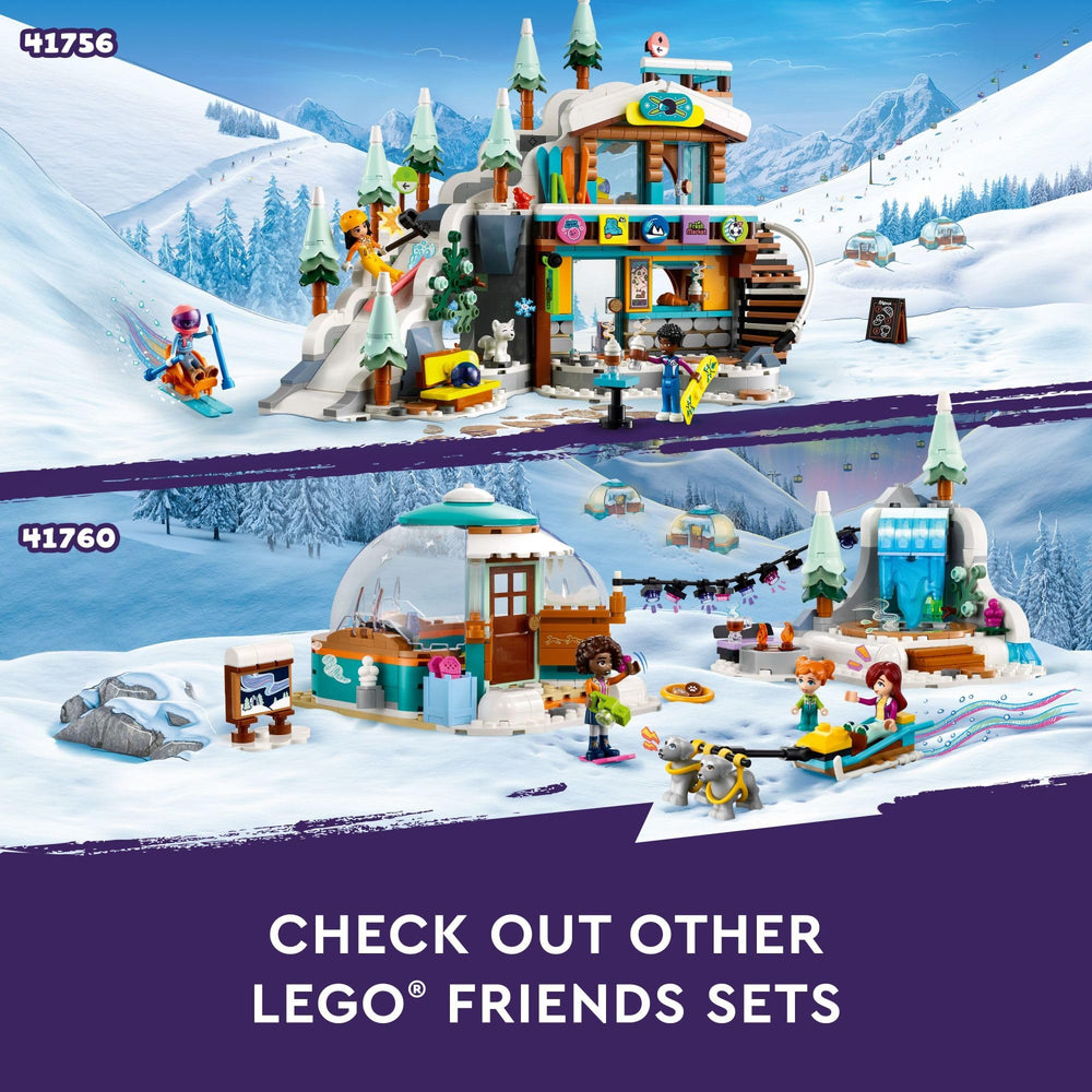 LEGO Friends snow fox figurine adds playful winter detail to the scene