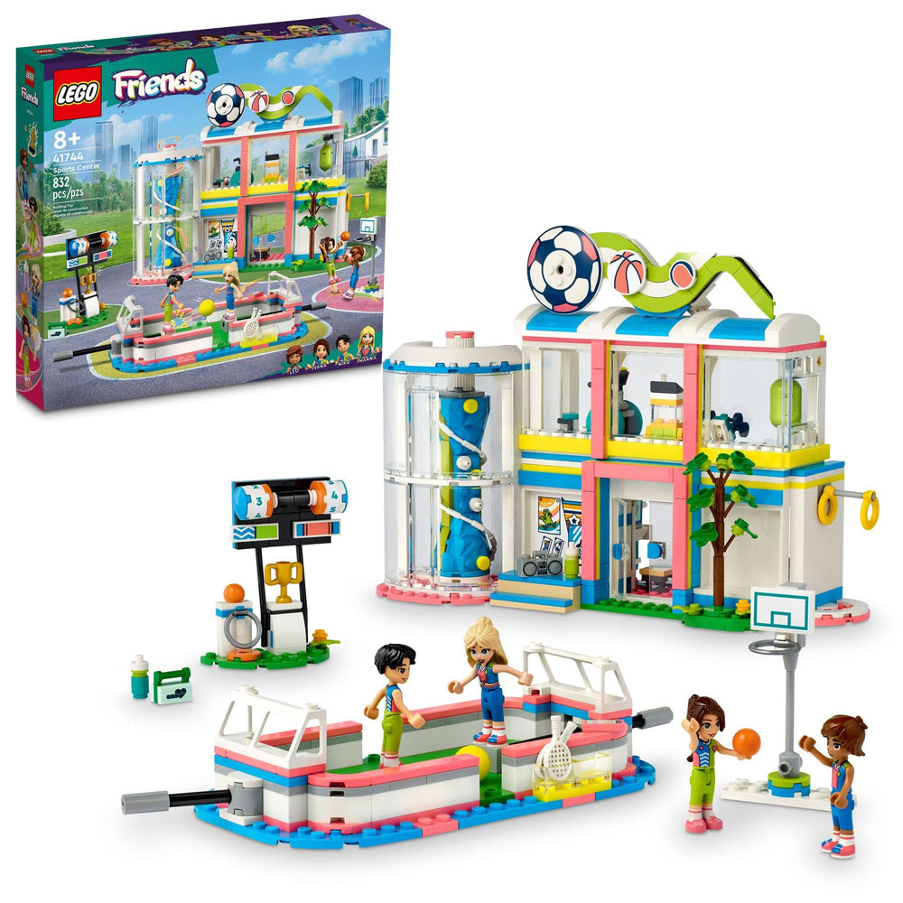 LEGO Friends Sports Center 41744 field setup for active pretend play.