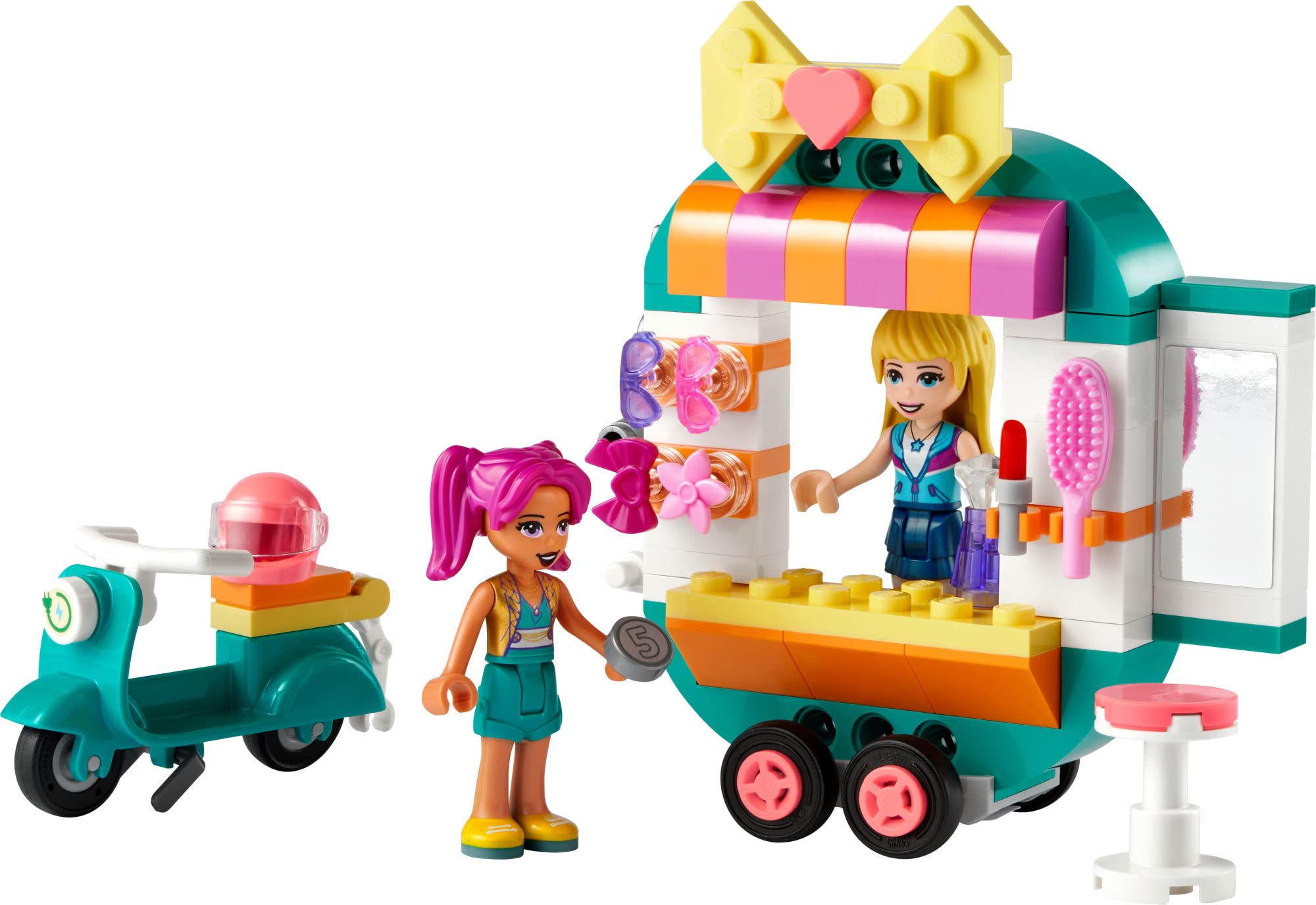 LEGO Friends Stephanie and Camila mini-dolls for collaborative storytelling.