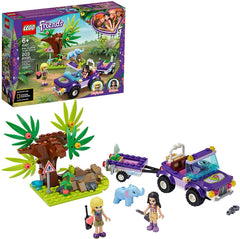 LEGO Friends Toy Trailer towing the elephant to safety during playtime.