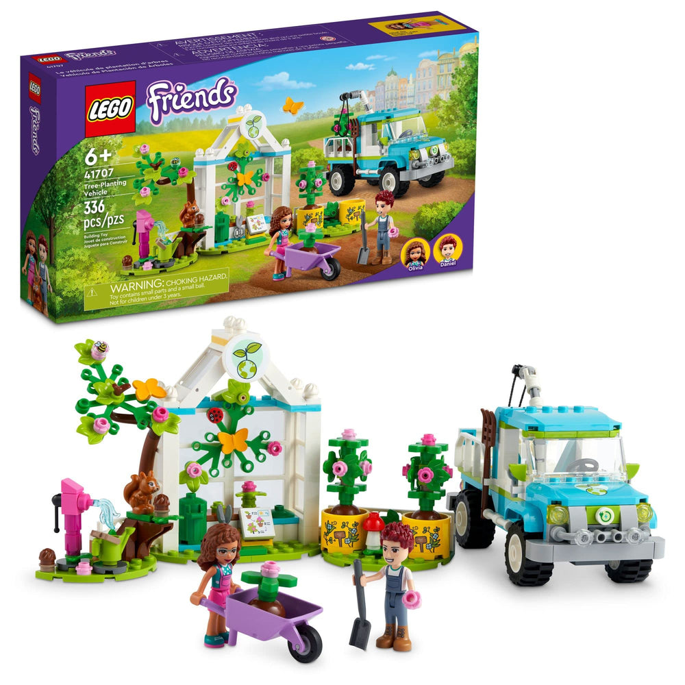 LEGO Friends Tree-Planting Vehicle cab with mini-dolls for imaginative play