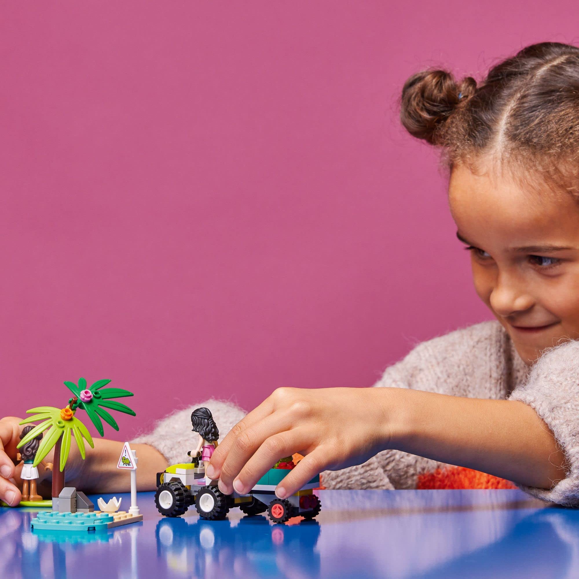 LEGO Friends Turtle Protection Vehicle surfboard for beach rescue storytelling with friends