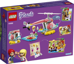 LEGO Friends Vet Clinic Rescue Helicopter 41692 Mia and Stephanie mini-dolls support collaborative play