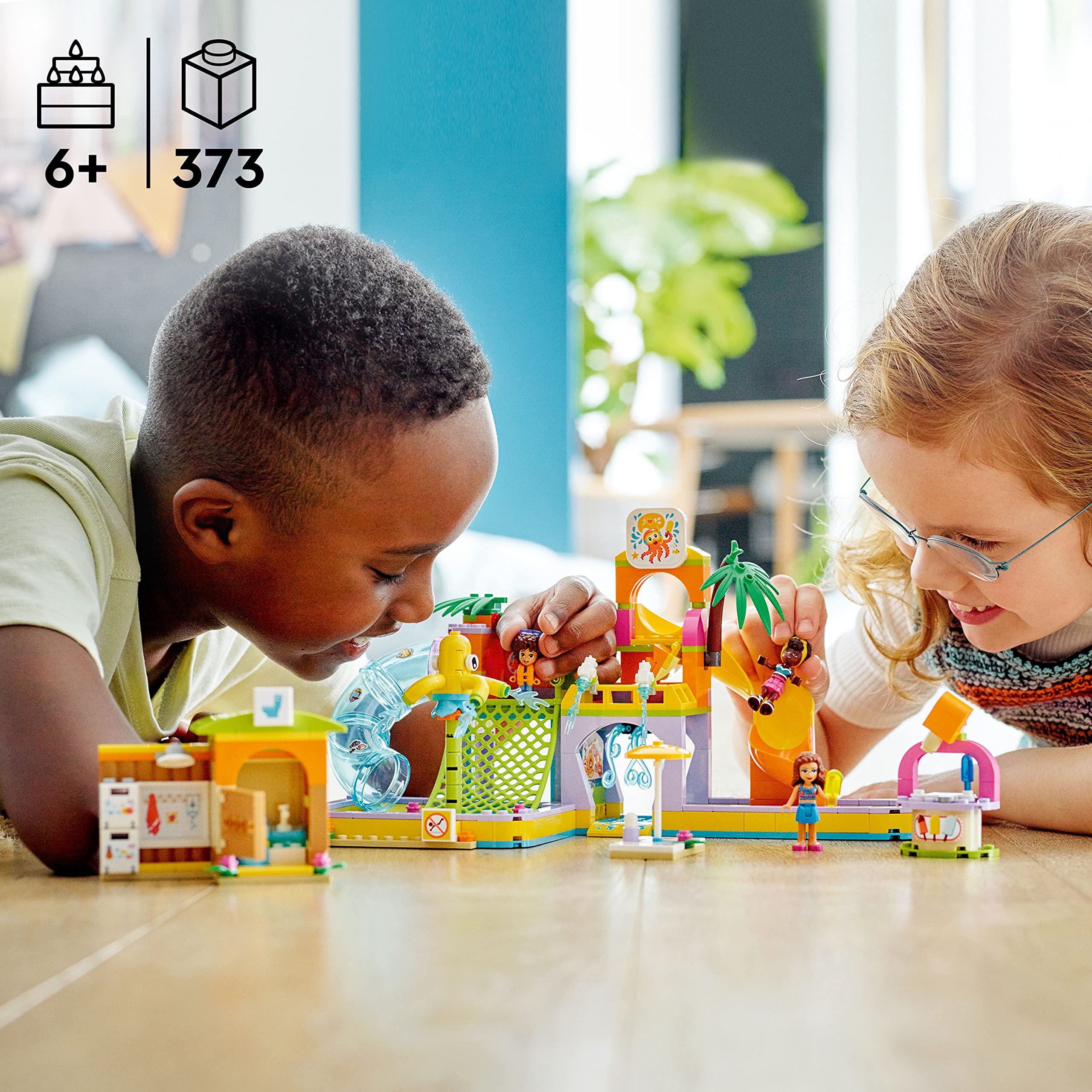 LEGO Friends Water Park 41720 ice cream stand boosts storytelling during breaks.