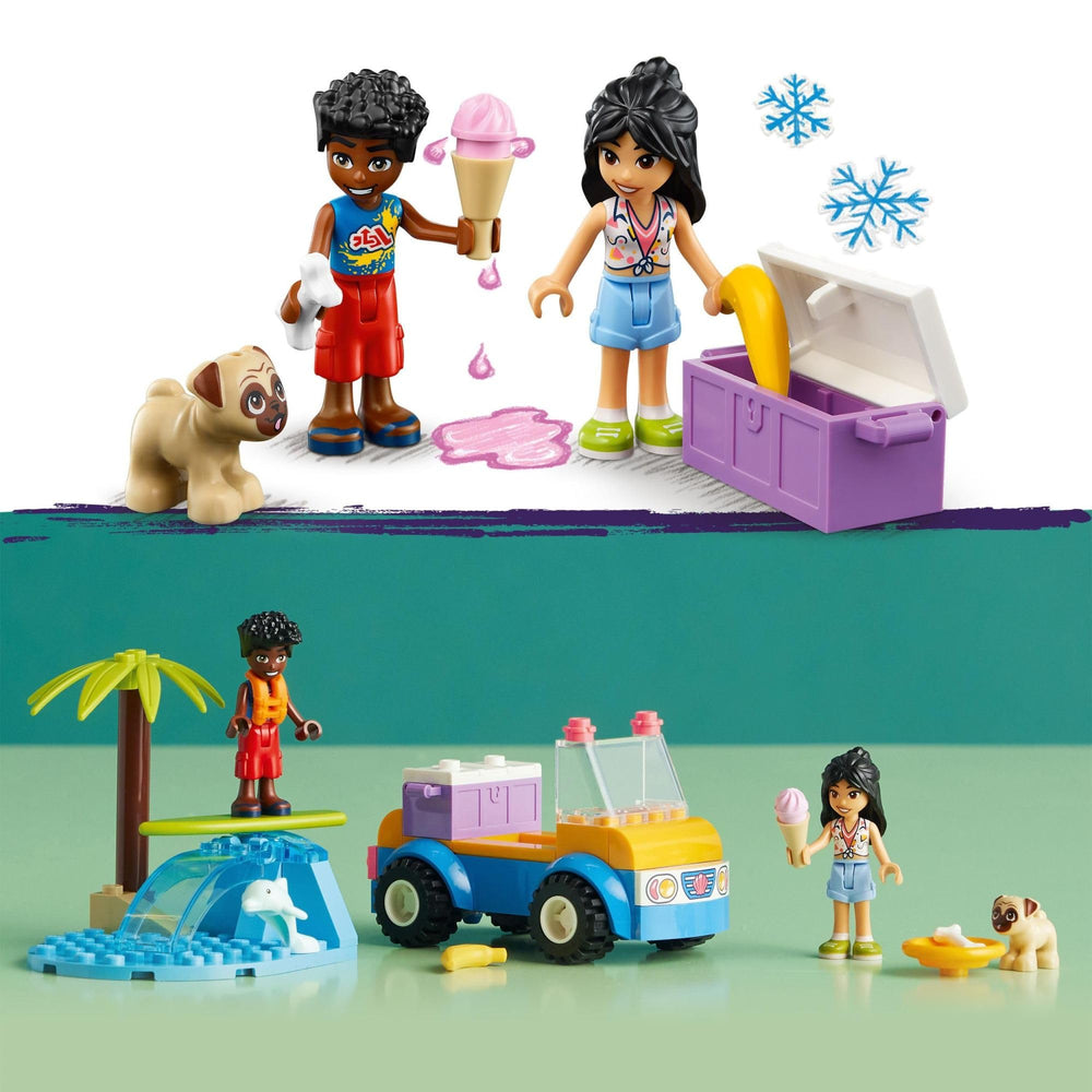 Wave accessory for dynamic seaside scenes in LEGO Friends Beach Buggy Fun 41725