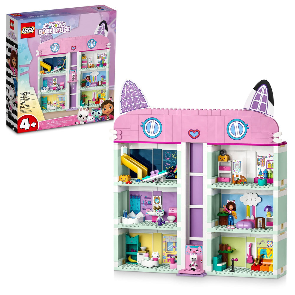Lego Gabby's Dollhouse with eight-room dollhouse for imaginative play and color-rich details