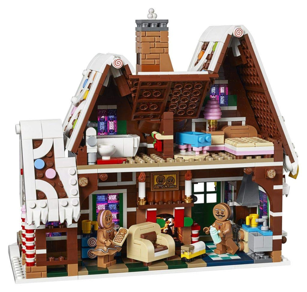 LEGO Gingerbread House figures and carriage ready for playful scenes.