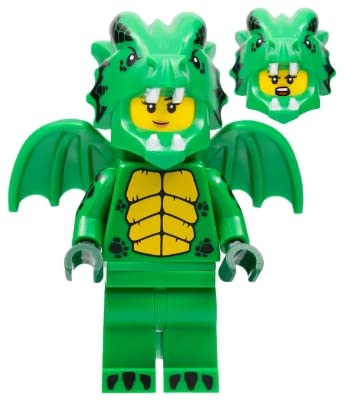 LEGO Green Dragon Costume minifigure accessories enhance compatible play setups.
