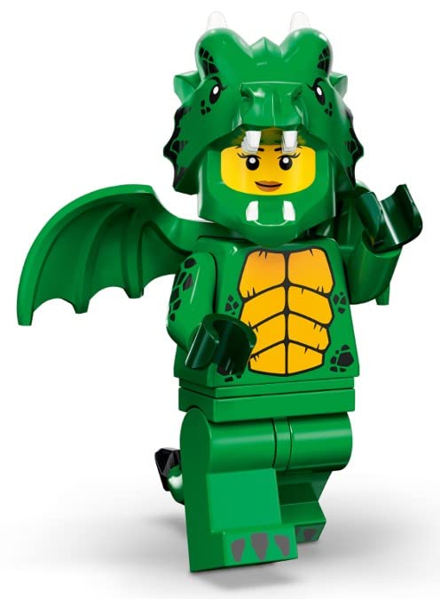 LEGO Green Dragon Costume Series 23 minifigure for imaginative play.