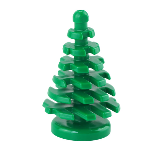 LEGO green pine tree 2x2x4 for dioramas and imaginative play in playrooms