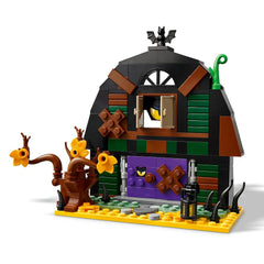 LEGO Halloween Barn 40721 skeleton minifigure portrait for eerie character-led scenes.