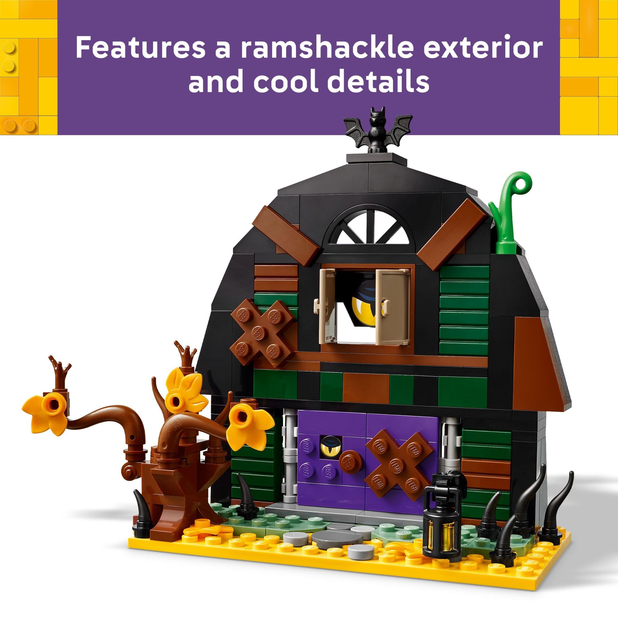 LEGO Halloween Barn skeleton minifigure ready for storytelling adventures