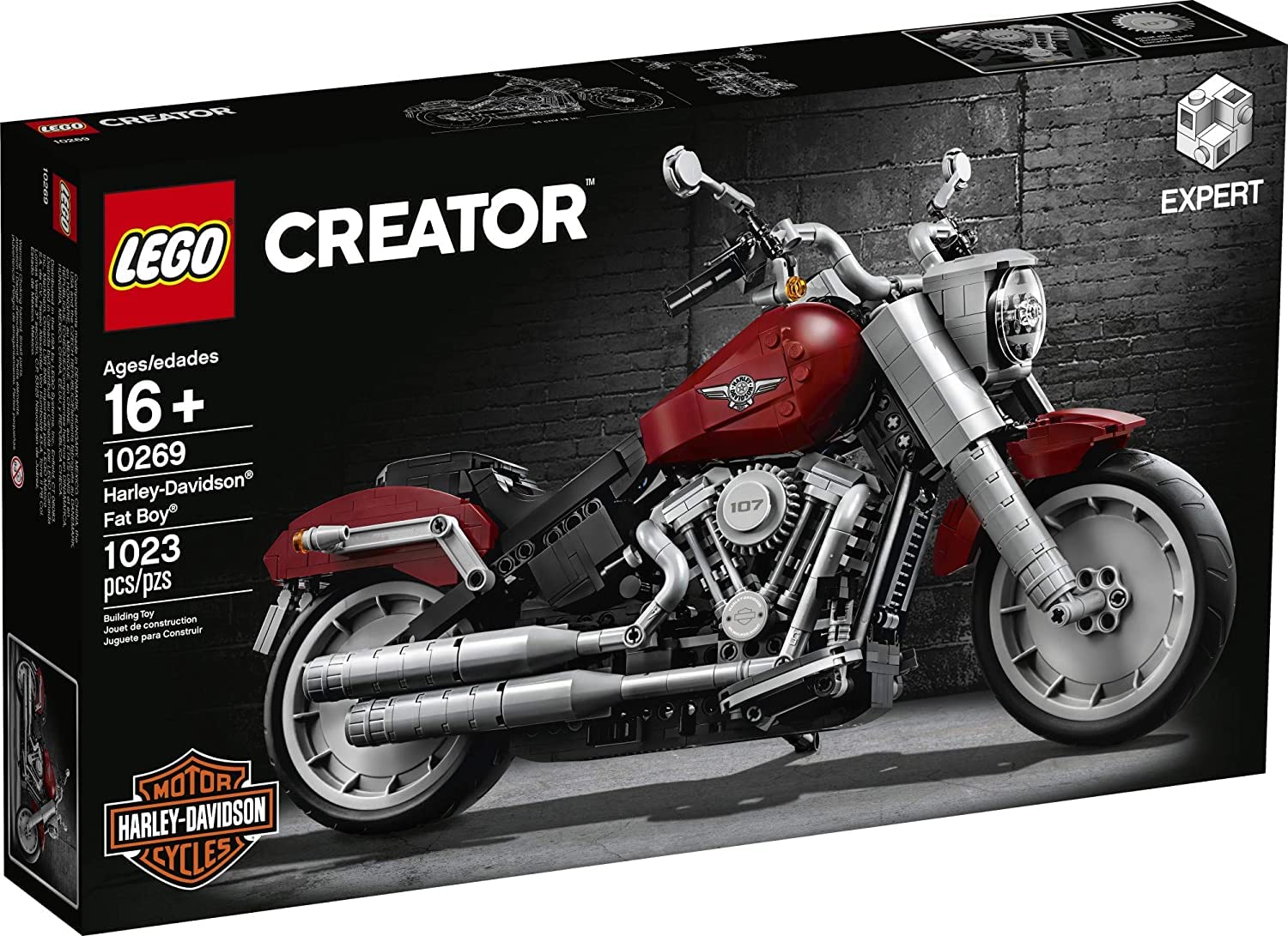 LEGO Fat Boy speedometer and dashboard details for fans