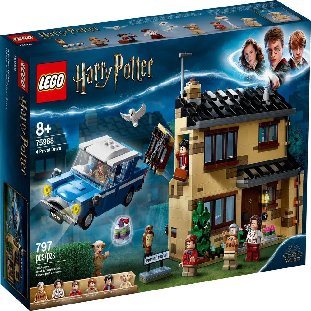LEGO Harry Potter 4 Privet Drive Ford Anglia with opening roof for action.