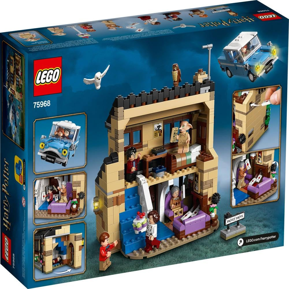 LEGO Harry Potter 4 Privet Drive trunk hook feature for dynamic escapes.