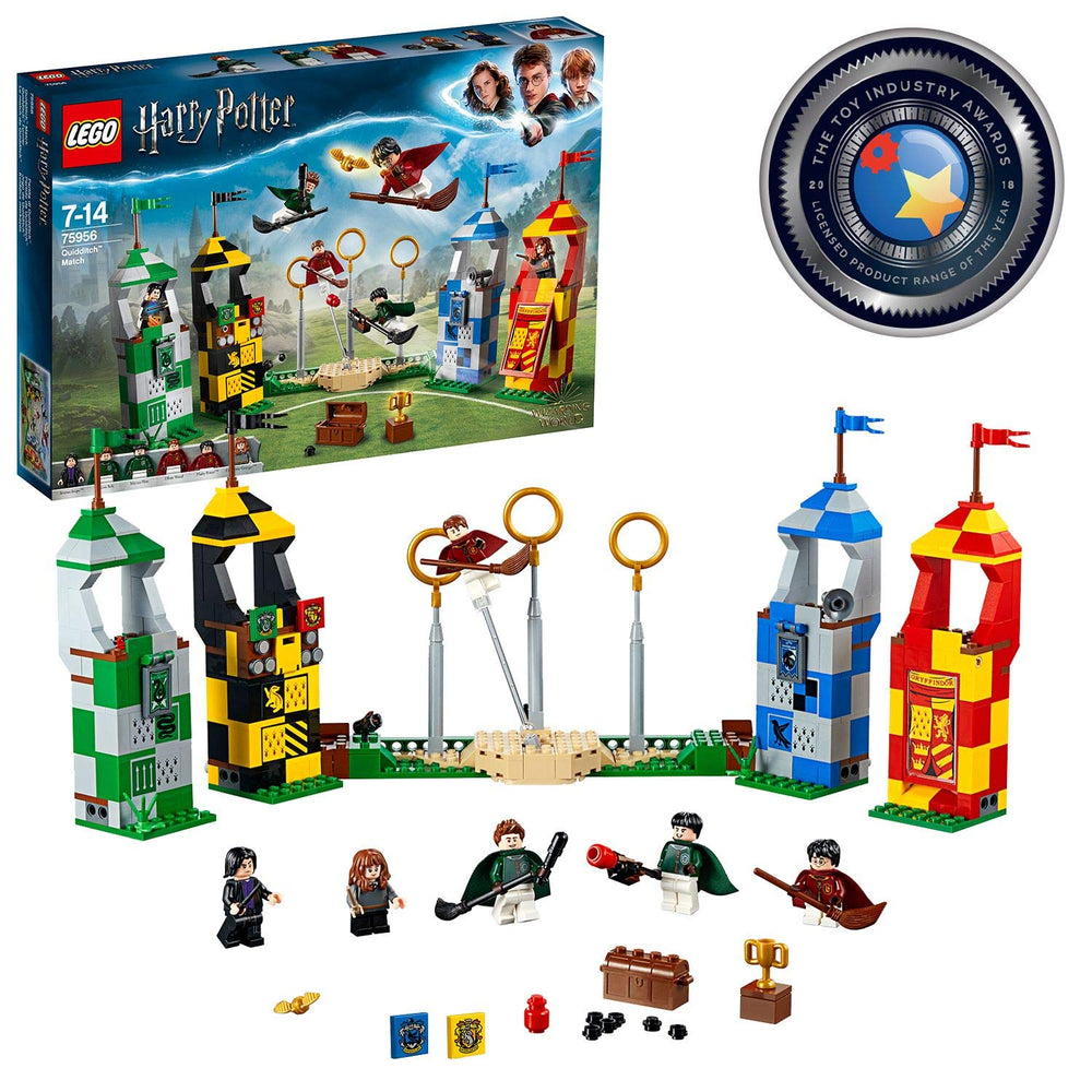 LEGO Harry Potter 75956 quidditch pitch play area boosts imaginative Quidditch duels