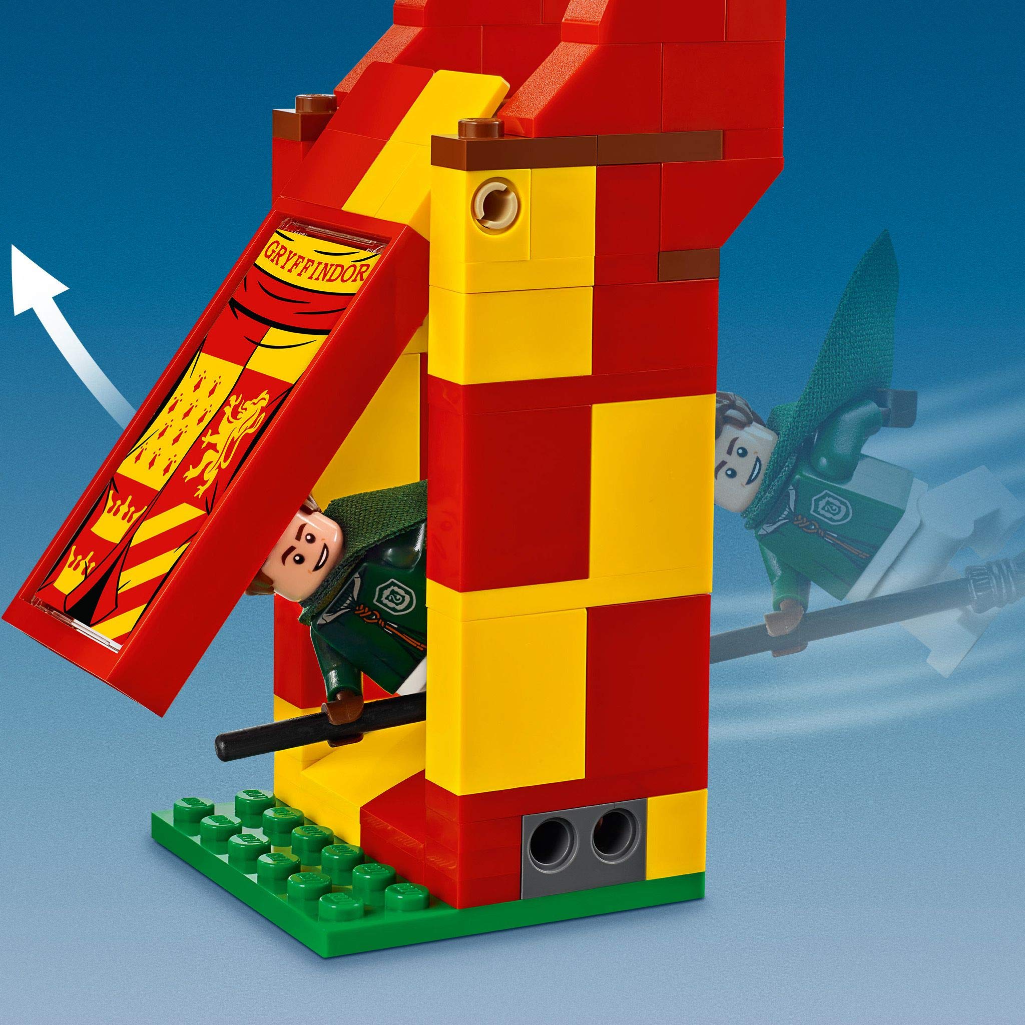 LEGO Harry Potter 75956 Slytherin tower fire spell function adds dynamic moments