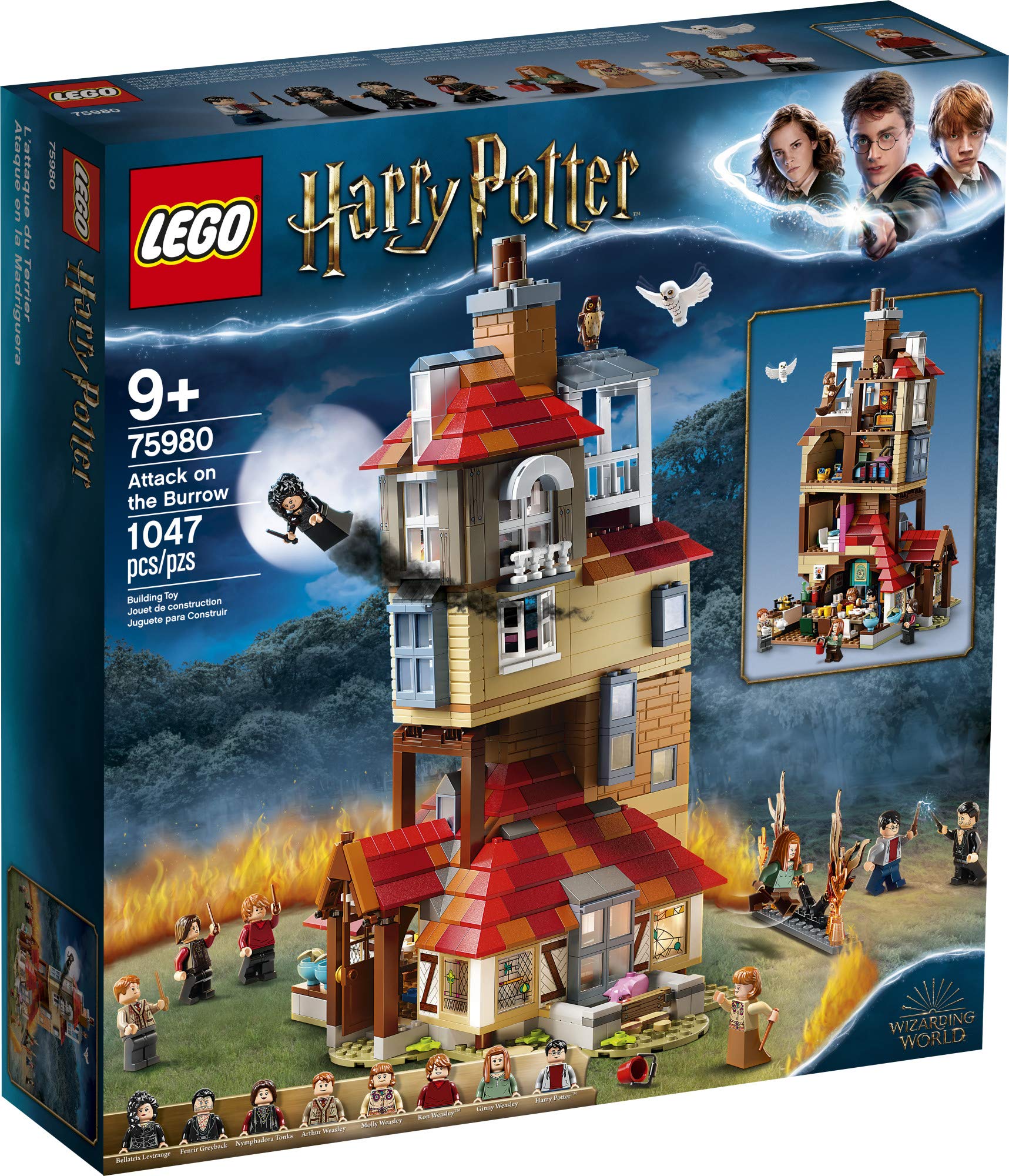 LEGO Harry Potter Attack on The Burrow 75980 door-entry scene supports collaborative play