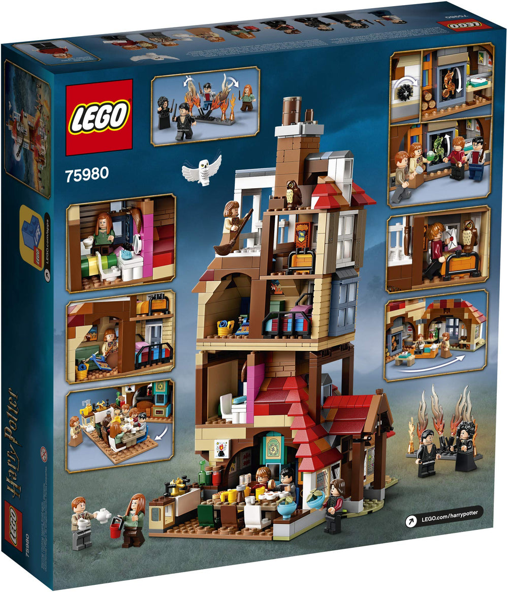 LEGO Harry Potter Attack on The Burrow 75980 scenic layout sparks storytelling and display ideas