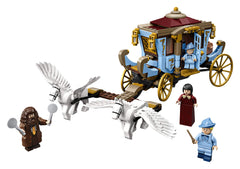 LEGO Beauxbatons minifigures adding character to classroom and travel-themed adventures.