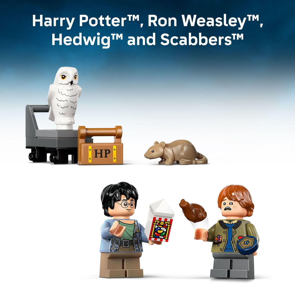 LEGO Harry Potter Book Nook closed mode fits neatly between books