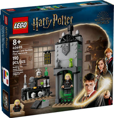 LEGO Harry Potter Borgin and Burkes knockturn alley build encourages imaginative play and display.