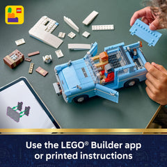 LEGO Harry Potter Builder App image showcases digital instructions and progress tracking.
