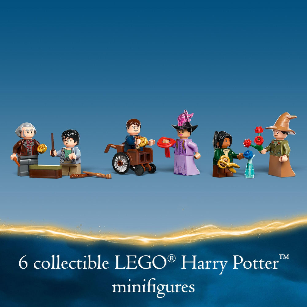 LEGO Harry Potter Diagon Alley connectable shops scene for expanding your wizarding world.